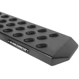 Raptor Series 2102-0062BT Raptor Series 6.5in Sawtooth Slide Track Running Boards Black Textured Aluminum