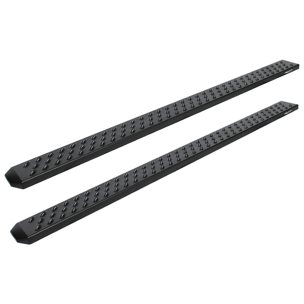 Raptor Series 2101-0185BT Raptor Series 6.5in Sawtooth Slide Track Running Boards Black Textured Aluminum