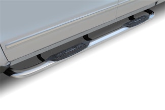 Raptor Series 0108-0593 3 in Round Nerf Bar Steps Polished Stainless Steel