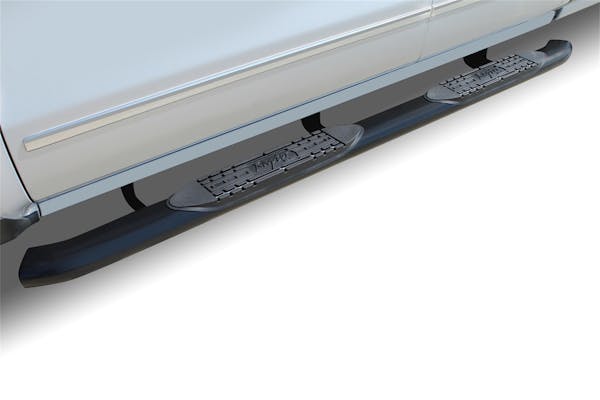 Raptor Series 1502-0537MB 4 OE Style Curved Oval Step Bars Black E-Coated