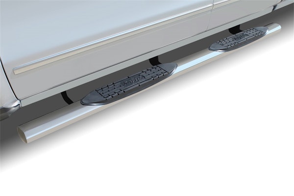 Raptor Series 0703-0145M 4 in Oval Steps Polished Stainless Steel
