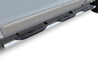 Raptor Series 0403-0074 4 in Wheel to Wheel Oval Steps Polished Stainless Steel