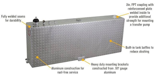 RDS Manufacturing 71083 45 GALLON VERTICAL TRANSFER FUEL TANK