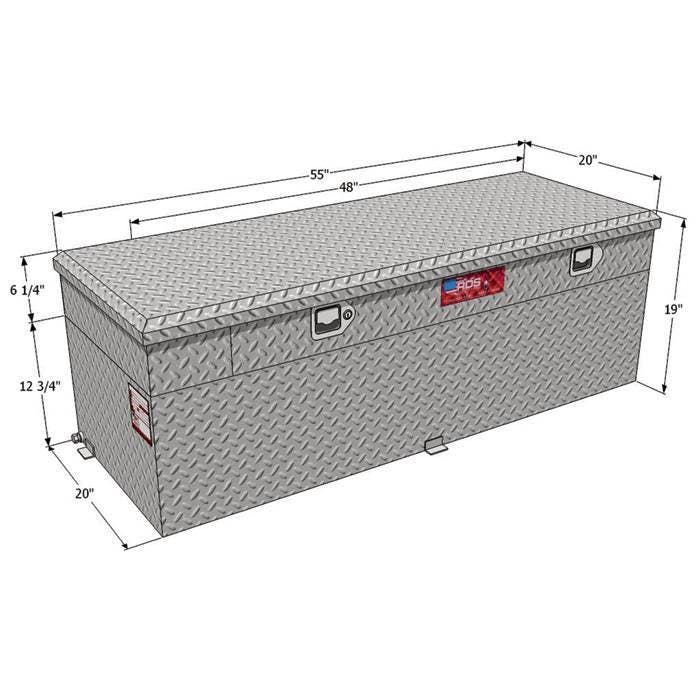 loowkw☆ RDS Manufacturing 72743 60 GALLON FUEL TANK COMBO ALUMINUM