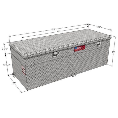 RDS Manufacturing 72743 60 GALLON FUEL TANK COMBO ALUMINUM AUXILIARY