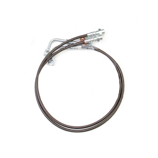 ReadyLift 47-6435 Front Braided Stainless Steel Brake Lines for 4'' Lift, Pair