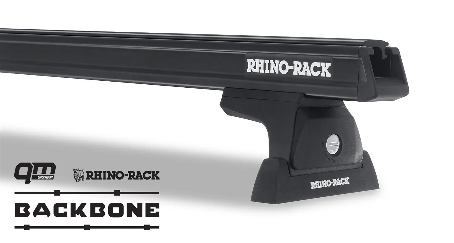 Rhino-Rack JC-00297 Heavy Duty Black 2 Bar Rhino-Rack Backbone Roof ...