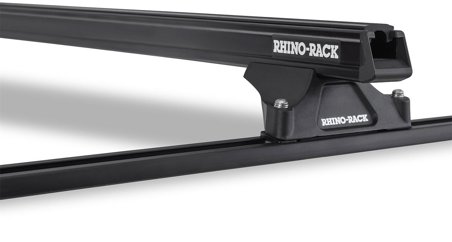 Rhino-Rack JA8704 Heavy Duty RLTP Trackmount Black 2 Bar Roof Rack