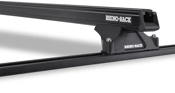 Rlp Racks Rhino-Rack JA8704 Heavy Duty RLTP Trackmount Black 2 Bar Roof Rack