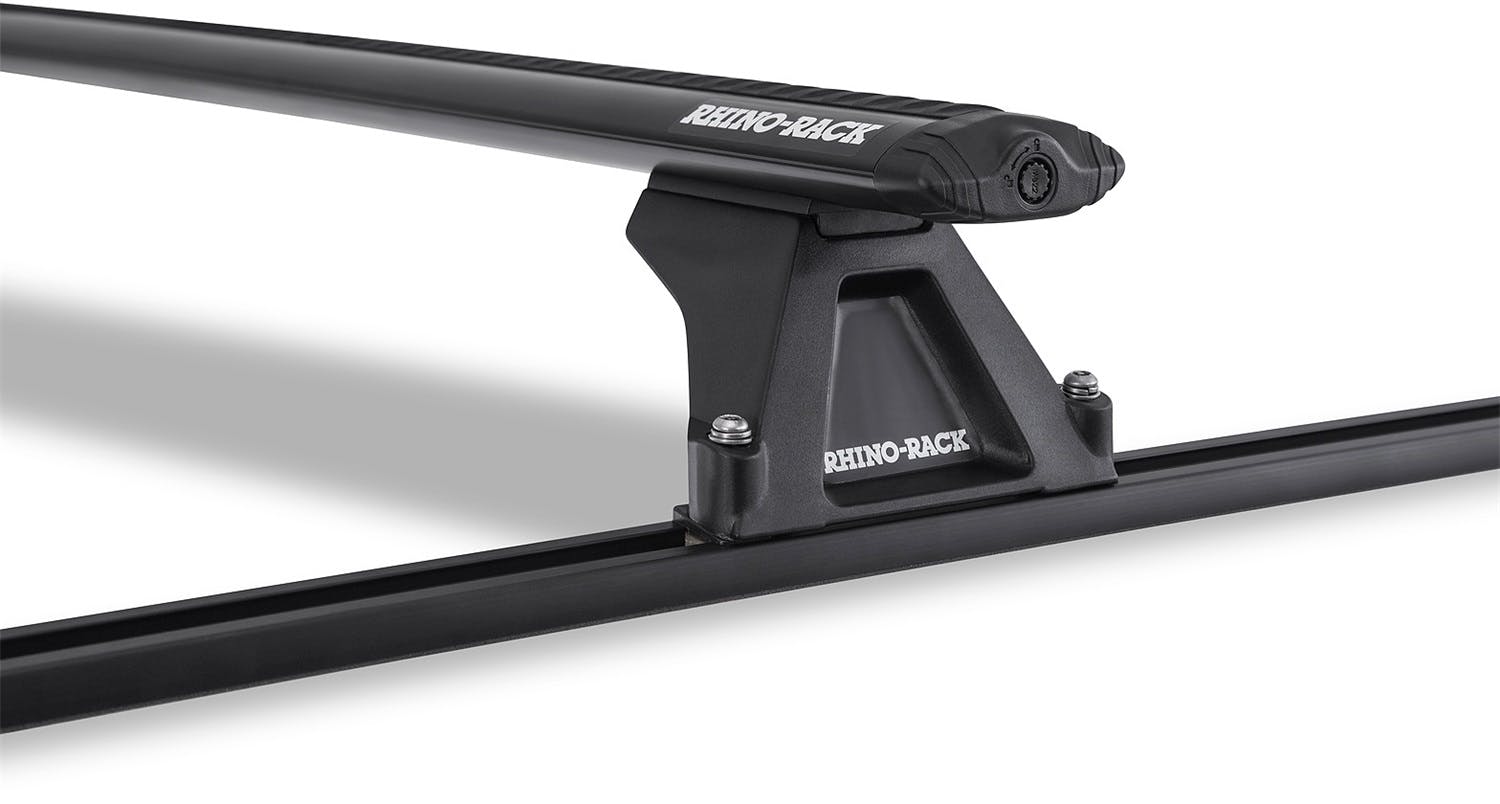 Rhino-Rack JA8729 Vortex RLTF Trackmount Black 2 Bar Roof Rack