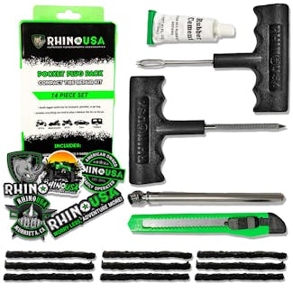 Rhino USA RNO-PLUG-PACK Rhino USA 14-Piece Compact Tire Repair Plug Kit