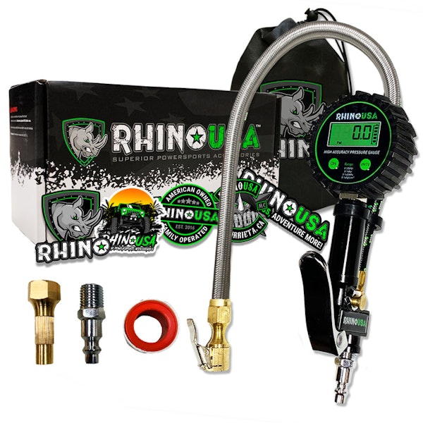 Rhino USA RGAUGE-0200 Rhino USA 200 Psi Digital Tire Inflator Gauge