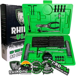Rhino USA RNO-TIRE-REPAIR-KIT Rhino USA Tire Repair Plug Kit, 86 Pieces