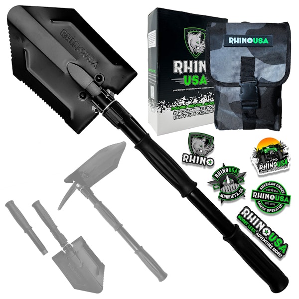Rhino USA RNO-ETOOL-3 Rhino USA Straight Handle Recovery Shovel W/Pick