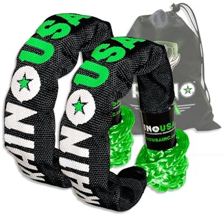 Rhino USA SFTSHACK-12-GRN-2 Rhino USA Synthetic Soft Shackles Green (2-Pack)