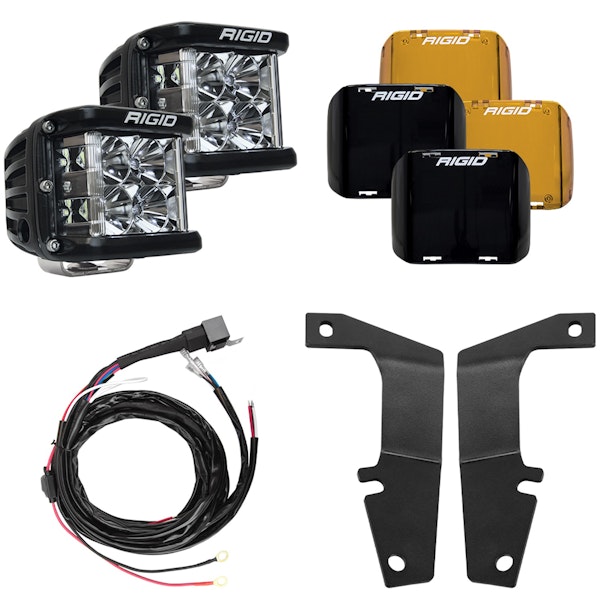 RIGID Industries 46703 A-Pillar Light Kit, Includes D-SS Flood