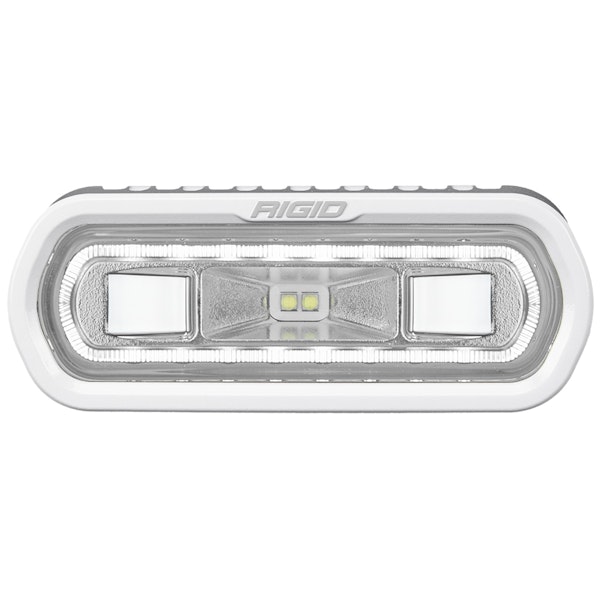 RIGID Industries 51100 SR-L Series Marine Spreader Pod 2 Wire Surface Mount White With White Halo