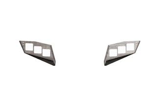 Road Armor 4DFP3 Accessory iDentity Front Light Pod Triple Cube (Wide Width)-Raw Steel