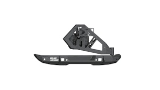 Road Armor 5182R1B-TC Stealth Rear Bumper Mid Width w/Tire Carrier Assembly-Texture Black