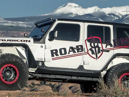 Road Armor 518ARG4B Stealth Rocker JL Body Armor Rocker Panel (4 Door ...