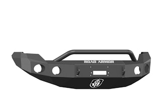Road Armor 66134B (4x) 4-inch diameter : PIAA 510 or Quake LED QFR199 and (2x) Light Tabs on Pre-R