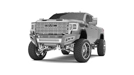 Road Armor 2202DF-B0-P2-MR-BH Identity Front Bumper Full Kit