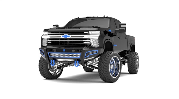 Road Armor 3202DF-B0-P2-MR-BH Identity Front Bumper Full Kit