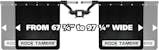Rock Tamers 00110 Rock Tamers 2.5 in. Mudflap System