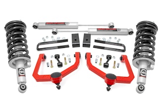 Rough Country 83431RED 3 Inch Lift Kit | N3 Struts & Shocks | Nissan Titan 4WD (2017-2023)