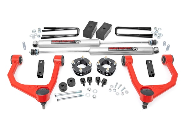Rough Country 76830RED 3.5 Inch Lift Kit | Toyota Tundra 2WD/4WD (2007-2021)