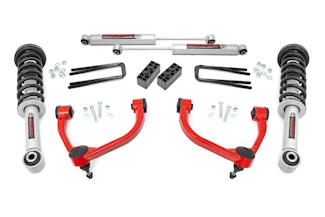 Rough Country 54431RED 3 Inch Lift Kit | N3 Struts | Ford F-150 4WD (2009-2013)