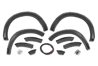 Rough Country F-D10911B-PXR Pocket Fender Flares | PXR Brilliant Black | Ram 1500 2WD/4WD 09-18