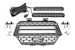Rough Country 93041 Polaris Dual 10-inch Slimline LED Grille Kit (14-19 RZR 1000)