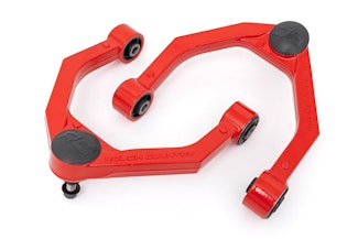 Rough Country 80001RED Red Forged Upper Control Arms | OE Upgrade | Nissan Titan XD 4WD (2016-2024)