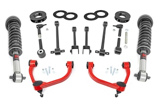 Rough Country 40240RED 3 Inch Lift Kit | UCA | M1 Struts | Ford Expedition 4WD (2018-2023)