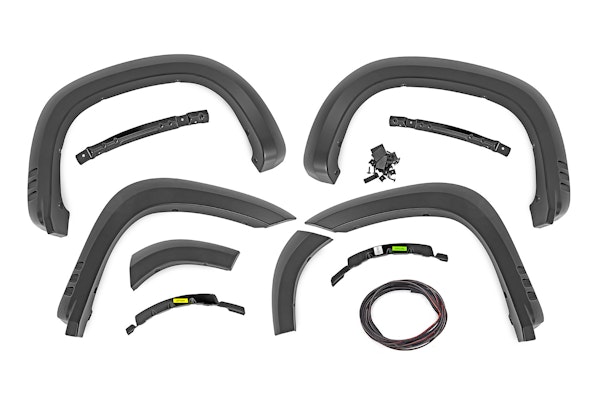 Rough Country F-C319201A-GXD Fender Flares | SF1 | GXD Sterling Grey Metallic | Chevy Silverado 1500 (19-24)