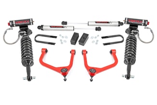 Rough Country 28857RED 3.5 Inch Lift Kit | Mono Leaf Rear | Vertex/V2 | GMC Sierra 1500 (19-24)
