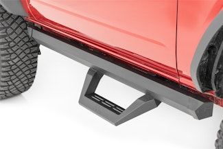 Rough Country 51081 SRX2 Adjustable Aluminum Step | Ford Bronco (2 Door) 4WD (2021-2024)