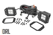 Rough Country 70803DRLA Chrome Series Cree LED Fog Light Kit