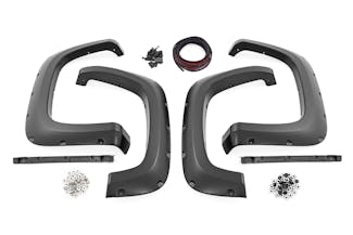 Rough Country F-C12011A-G9K Pocket Fender Flares | G9K Satin Steel | Chevy Silverado 2500 HD/3500 HD (20-24)