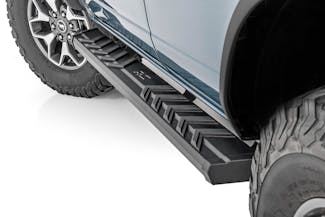 Rough Country 41007 BA2 Running Boards | Side Step Bars | 4-Door | Ford Bronco (2021-2023)
