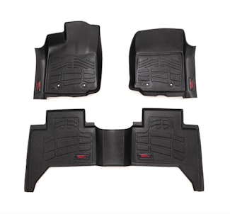 Rough Country SM71216 Sure-Fit Floor Mats | FR & RR | Toyota Tacoma 2WD/4WD (2016-2023)