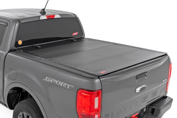 Rough Country 49220500 Hard Tri-Fold Flip Up Bed Cover