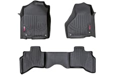 Rough Country M-30212 Heavy Duty Floor Mats - Front & Rear Combo (Quad / Mega Cab Models)