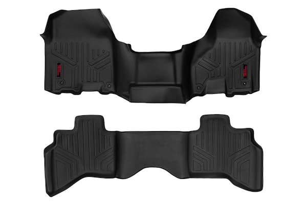 Rough Country M-31312 Heavy Duty Floor Mats - Front & Rear Combo