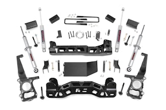 Rough Country 57432 4in Ford Suspension Lift Kit | Lifted N3 Struts (11-13 F-150 4WD)
