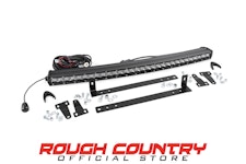 Rough Country 70659 Single Row LED Light Bar Grille Mount w/ 30-inch Chrome Series Light Bar