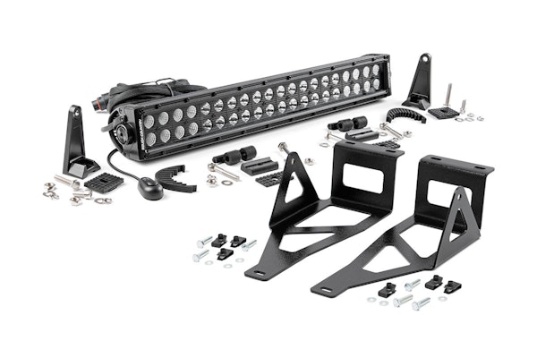 Rough Country 70665 20-inch Black Series Dual Row LED Light Bar w/ Hidden Bumper Mounts