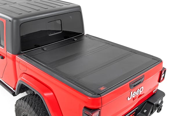 Rough Country 49620500 Hard Tri-Fold Flip Up Bed Cover