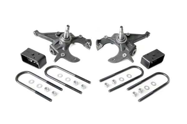 Rough Country 724 Front 2-inch / Rear 2.5-inch Spindle Lowering Kit